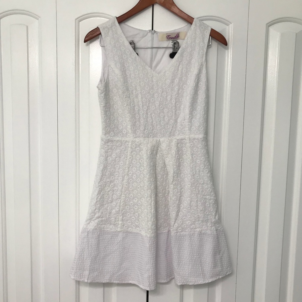 100% Cotton White Cute Dress